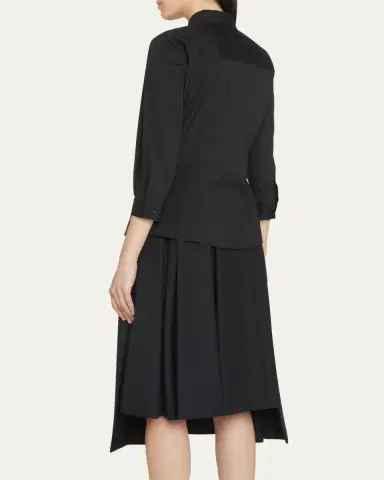 Carolina Herrera Classic Cotton Button-Front Shirt | Thumbnail 3 Carolina Herrera Classic Cotton Button-Front Shirt | Thumbnail 3