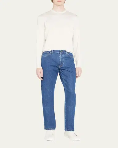 Zegna Men's Stonewash Denim 5-Pocket Jeans | Thumbnail 2 Zegna Men's Stonewash Denim 5-Pocket Jeans | Thumbnail 2