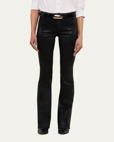 L'Agence Selma High-Rise Coated Sleek Baby Boot Jeans | Thumbnail 4 L'Agence Selma High-Rise Coated Sleek Baby Boot Jeans | Thumbnail 4