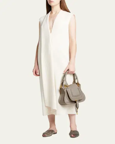Chloé Marcie Small Satchel Bag in Grained Calfskin | Thumbnail 5 Chloé Marcie Small Satchel Bag in Grained Calfskin | Thumbnail 5