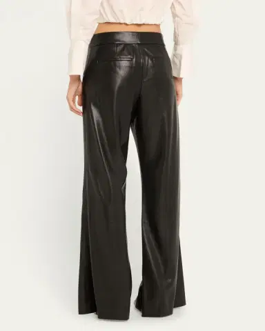 Alice + Olivia Dylan High-Waist Faux-Leather Pants | Thumbnail 3 Alice + Olivia Dylan High-Waist Faux-Leather Pants | Thumbnail 3