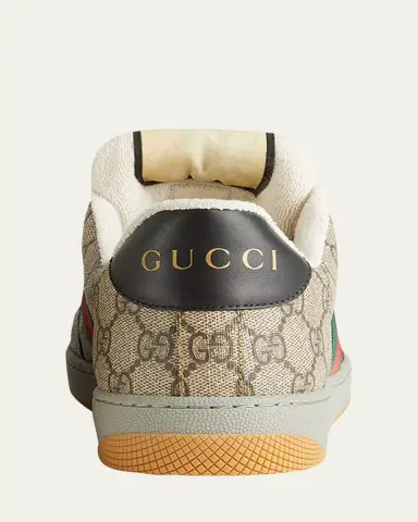 Gucci Men's Screener GG Canvas Low-Top Sneakers | Thumbnail 3 Gucci Men's Screener GG Canvas Low-Top Sneakers | Thumbnail 3