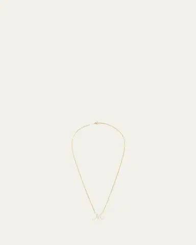 Lana 14K Gold Small Flawless Malibu Diamond Initial Necklace, A- | Thumbnail 3 Lana 14K Gold Small Flawless Malibu Diamond Initial Necklace, A- | Thumbnail 3