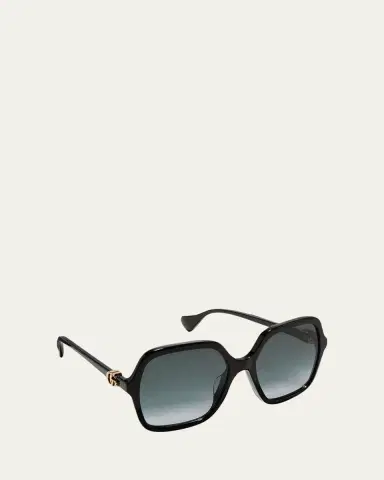 Gucci Oversize Rectangle Acetate Sunglasses | Thumbnail 2 Gucci Oversize Rectangle Acetate Sunglasses | Thumbnail 2