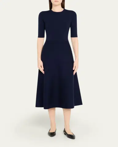 Gabriela Hearst Seymore Cashmere Blend Midi Dress | Thumbnail 2 Gabriela Hearst Seymore Cashmere Blend Midi Dress | Thumbnail 2