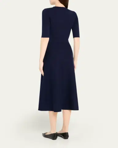 Gabriela Hearst Seymore Cashmere Blend Midi Dress | Thumbnail 3 Gabriela Hearst Seymore Cashmere Blend Midi Dress | Thumbnail 3