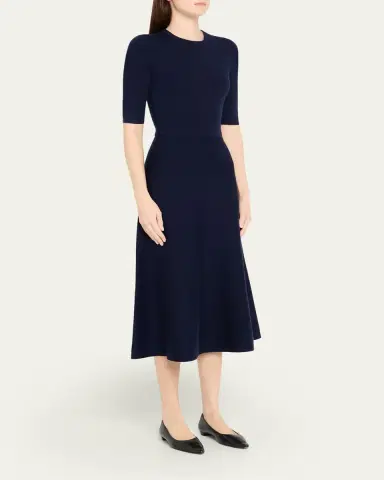 Gabriela Hearst Seymore Cashmere Blend Midi Dress | Thumbnail 4 Gabriela Hearst Seymore Cashmere Blend Midi Dress | Thumbnail 4