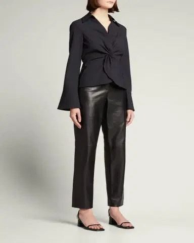 Cinq à Sept McKenna Long-Sleeve Collared Top | Thumbnail 2 Cinq à Sept McKenna Long-Sleeve Collared Top | Thumbnail 2