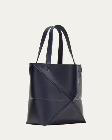 LOEWE Puzzle Fold Mini Tote Bag in Shiny Leather | Thumbnail 6 LOEWE Puzzle Fold Mini Tote Bag in Shiny Leather | Thumbnail 6