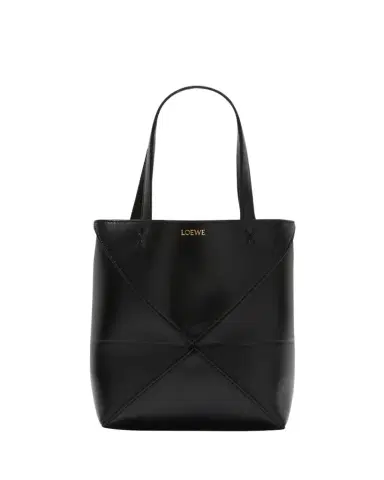 LOEWE Puzzle Fold Mini Tote Bag in Shiny Leather | Thumbnail 1 LOEWE Puzzle Fold Mini Tote Bag in Shiny Leather | Thumbnail 1
