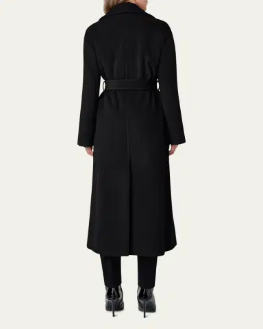 Akris punto Long Double-Breast Belted Wool-Cashmere Coat | Thumbnail 3 Akris punto Long Double-Breast Belted Wool-Cashmere Coat | Thumbnail 3