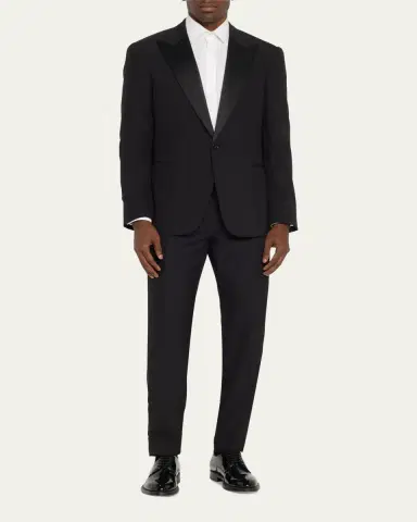 Ralph Lauren Purple Label Men's Gregory Hand-Tailored Wool Peak Tuxedo | Thumbnail 2 Ralph Lauren Purple Label Men's Gregory Hand-Tailored Wool Peak Tuxedo | Thumbnail 2