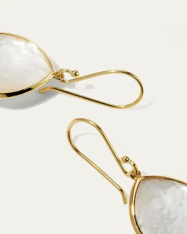 Ippolita Small Teardrop Earrings in 18K Gold | Thumbnail 4 Ippolita Small Teardrop Earrings in 18K Gold | Thumbnail 4
