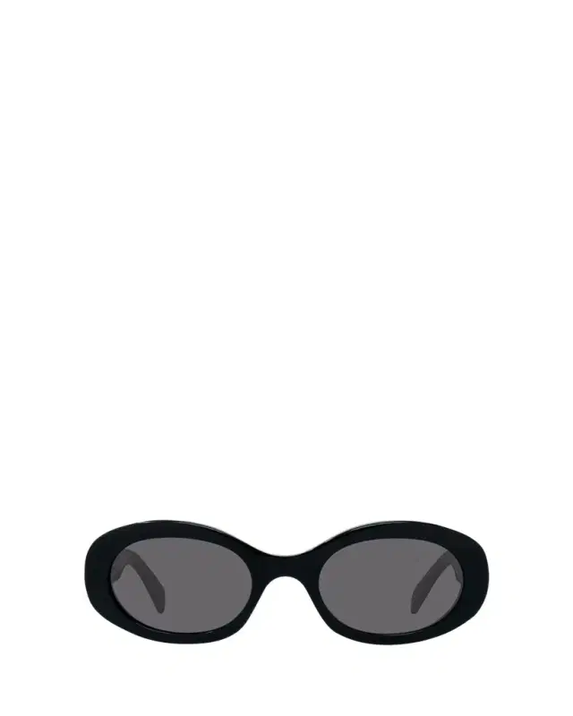 Triomphe Logo Oval Acetate Sunglasses Triomphe Logo Oval Acetate Sunglasses