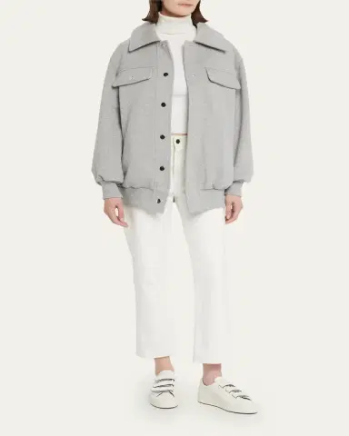 FAZ Jane Snap-Button Bomber Jacket | Thumbnail 2 FAZ Jane Snap-Button Bomber Jacket | Thumbnail 2