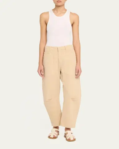 Nili Lotan Shon Mid-Rise Cropped Pants | Thumbnail 2 Nili Lotan Shon Mid-Rise Cropped Pants | Thumbnail 2