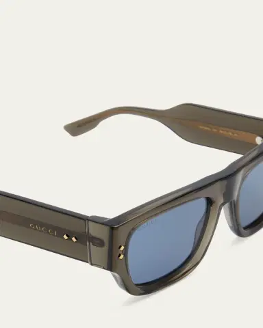 Gucci Men's Oversized Rectangle Sunglasses | Thumbnail 4 Gucci Men's Oversized Rectangle Sunglasses | Thumbnail 4
