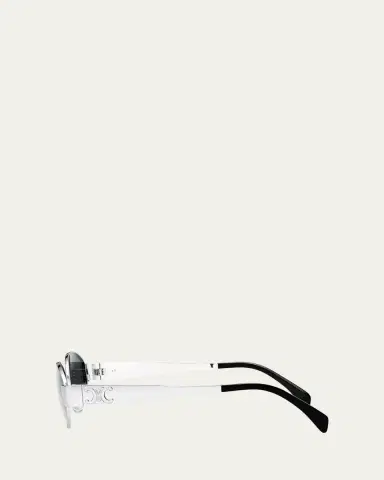 Celine Triomphe Oval Metal Sunglasses | Thumbnail 3 Celine Triomphe Oval Metal Sunglasses | Thumbnail 3