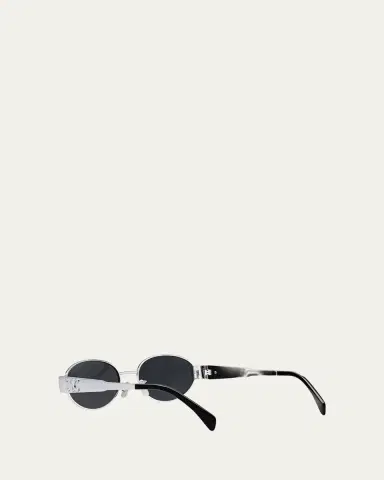 Celine Triomphe Oval Metal Sunglasses | Thumbnail 4 Celine Triomphe Oval Metal Sunglasses | Thumbnail 4
