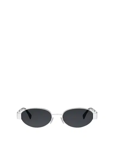 Celine Triomphe Oval Metal Sunglasses | Thumbnail 1 Celine Triomphe Oval Metal Sunglasses | Thumbnail 1