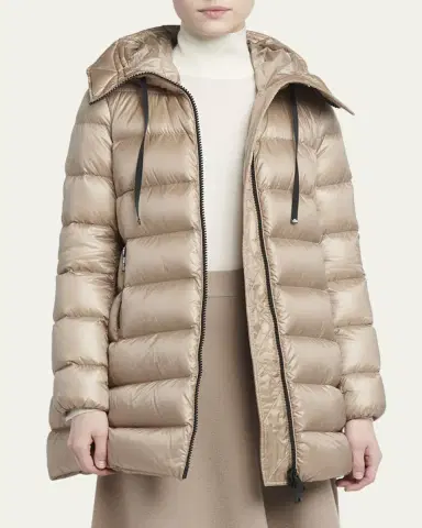 Moncler Suyen Down Quilted Nylon Hooded Parka | Thumbnail 4 Moncler Suyen Down Quilted Nylon Hooded Parka | Thumbnail 4