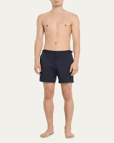 Orlebar Brown Men's Bulldog Piped Nylon Swim Shorts | Thumbnail 2 Orlebar Brown Men's Bulldog Piped Nylon Swim Shorts | Thumbnail 2