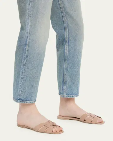 Saint Laurent Nu Pieds Woven Patent Flat Sandals | Thumbnail 2 Saint Laurent Nu Pieds Woven Patent Flat Sandals | Thumbnail 2