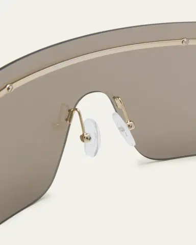 Alexander McQueen Studded Zinc Alloy Shield Sunglasses | Thumbnail 5 Alexander McQueen Studded Zinc Alloy Shield Sunglasses | Thumbnail 5