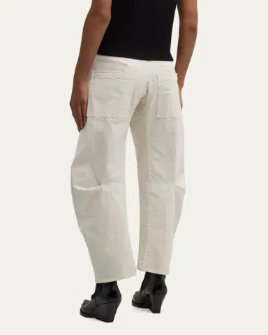 Nili Lotan Shon Mid-Rise Cropped Pants | Thumbnail 3 Nili Lotan Shon Mid-Rise Cropped Pants | Thumbnail 3