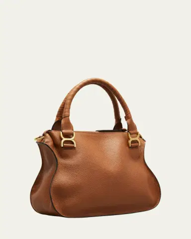 Chloé Marcie Medium Double Carry Satchel Bag in Grained Leather | Thumbnail 3 Chloé Marcie Medium Double Carry Satchel Bag in Grained Leather | Thumbnail 3