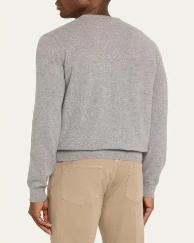 ZEGNA Men's Cashmere Crewneck Sweater | Thumbnail 3 ZEGNA Men's Cashmere Crewneck Sweater | Thumbnail 3