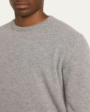 ZEGNA Men's Cashmere Crewneck Sweater | Thumbnail 5 ZEGNA Men's Cashmere Crewneck Sweater | Thumbnail 5