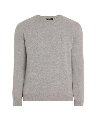 ZEGNA Men's Cashmere Crewneck Sweater | Thumbnail 1 ZEGNA Men's Cashmere Crewneck Sweater | Thumbnail 1