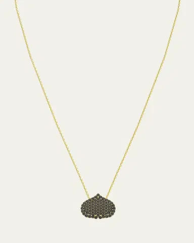 KAMAL Eye Adore Black Diamond Pave Pendant Necklace, 15mm | Thumbnail 3 KAMAL Eye Adore Black Diamond Pave Pendant Necklace, 15mm | Thumbnail 3