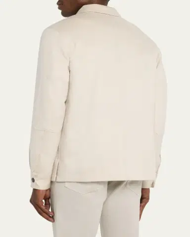 ZEGNA Men's Oasi Cashmere Overshirt | Thumbnail 3 ZEGNA Men's Oasi Cashmere Overshirt | Thumbnail 3