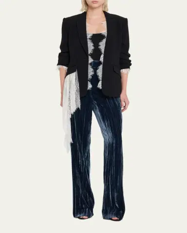 Cinq à Sept Kerry Slim Straight-Leg Crepe Pants | Thumbnail 2 Cinq à Sept Kerry Slim Straight-Leg Crepe Pants | Thumbnail 2
