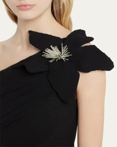 PatBO Flower Applique One-Shoulder Mini Dress | Thumbnail 5 PatBO Flower Applique One-Shoulder Mini Dress | Thumbnail 5