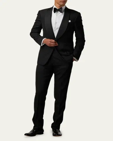 Ralph Lauren Purple Label Men's Gregory Hand-Tailored Wool Shawl Tuxedo | Thumbnail 2 Ralph Lauren Purple Label Men's Gregory Hand-Tailored Wool Shawl Tuxedo | Thumbnail 2