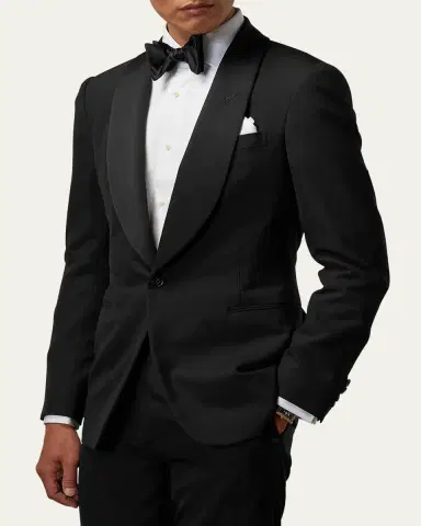 Ralph Lauren Purple Label Men's Gregory Hand-Tailored Wool Shawl Tuxedo | Thumbnail 4 Ralph Lauren Purple Label Men's Gregory Hand-Tailored Wool Shawl Tuxedo | Thumbnail 4