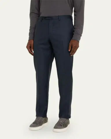 Incotex Men's Wool Sharkskin Dress Pants | Thumbnail 12 Incotex Men's Wool Sharkskin Dress Pants | Thumbnail 12