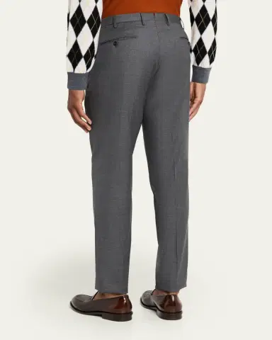 Incotex Men's Wool Sharkskin Dress Pants | Thumbnail 3 Incotex Men's Wool Sharkskin Dress Pants | Thumbnail 3