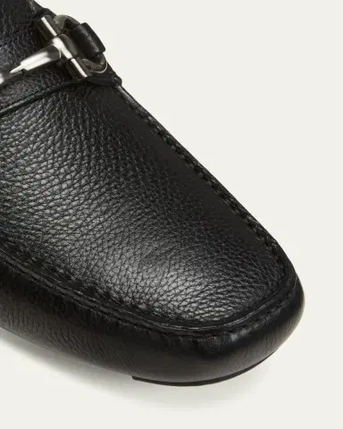 Ferragamo Men's Parigi Gancini Leather Drivers | Thumbnail 5 Ferragamo Men's Parigi Gancini Leather Drivers | Thumbnail 5