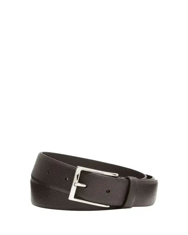 Men's Galuchat Grained Leather Belt, 35mm Men's Galuchat Grained Leather Belt, 35mm