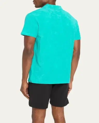 Vilebrequin Men's Organic Terry Polo Shirt | Thumbnail 3 Vilebrequin Men's Organic Terry Polo Shirt | Thumbnail 3