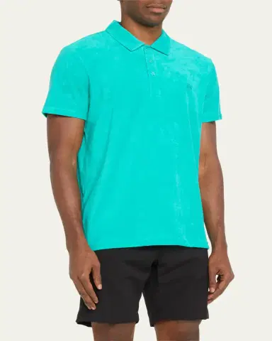 Vilebrequin Men's Organic Terry Polo Shirt | Thumbnail 4 Vilebrequin Men's Organic Terry Polo Shirt | Thumbnail 4