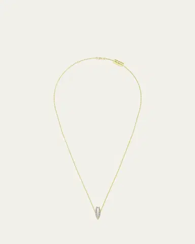 KAMAL Diamond Pave Lotus Pearl Pendant Necklace | Thumbnail 1 KAMAL Diamond Pave Lotus Pearl Pendant Necklace | Thumbnail 1