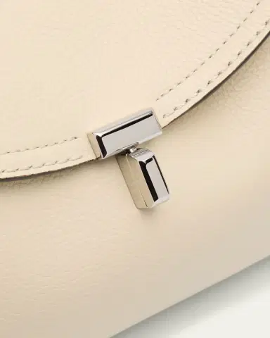 TOTEME T-Lock Clutch Bag in Pebble Grain Leather | Thumbnail 5 TOTEME T-Lock Clutch Bag in Pebble Grain Leather | Thumbnail 5