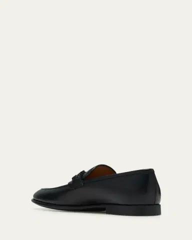 Ferragamo Men's Foster Smooth Leather Gancini Bit Loafers | Thumbnail 2 Ferragamo Men's Foster Smooth Leather Gancini Bit Loafers | Thumbnail 2