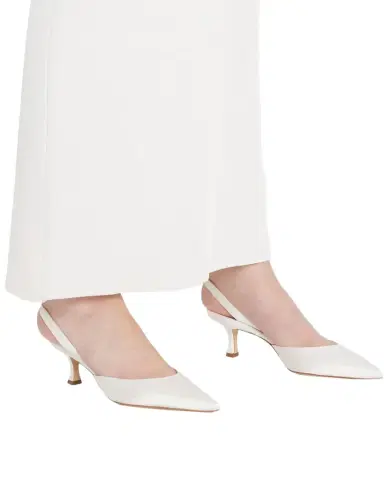 Manolo Blahnik Carolyne Kitten-Heel Halter Pumps | Thumbnail 1 Manolo Blahnik Carolyne Kitten-Heel Halter Pumps | Thumbnail 1