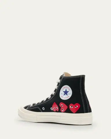 Comme des Garçons x Converse Men's Chuck 70 Multi Heart High-Top Sneakers | Thumbnail 4 Comme des Garçons x Converse Men's Chuck 70 Multi Heart High-Top Sneakers | Thumbnail 4